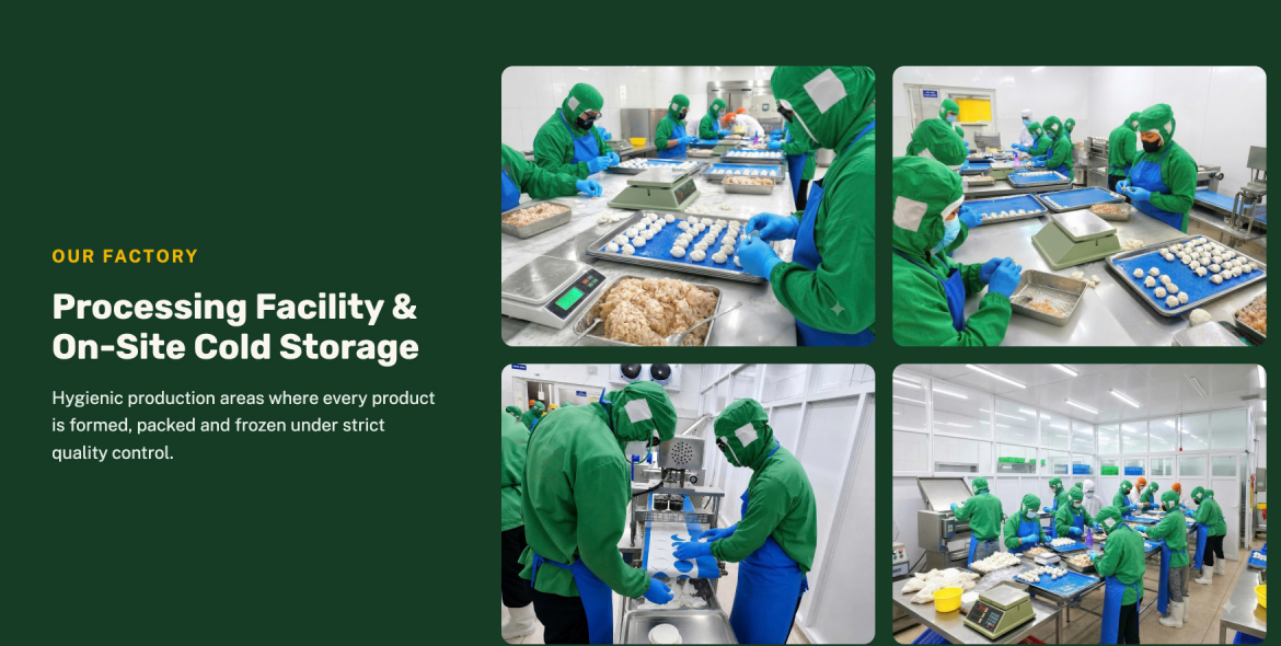 Processing facility & on-site cold storage